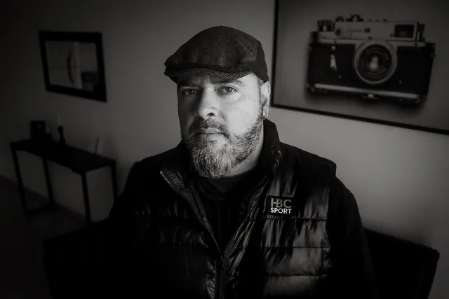 man, beard, cap, vest, gilet, retro, fashion, style, wall decor, console table, monochrome, black and white, portrait, man, man, man, man, man, cap, black and white. Photo booth rental profit margin: a method, not a number